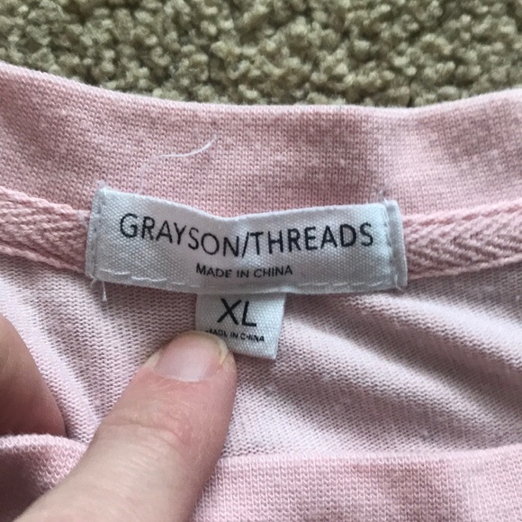 Grayson/Threads Rose and Shine soft Sweatshirt Size XL Cozy Loungewear Comfy - Picture 7 of 8